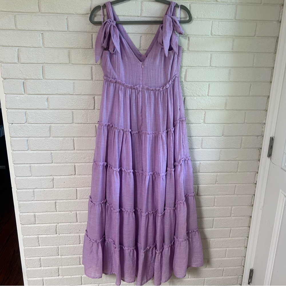 English Factory Tiered Midi Dress purple - Picture 11 of 14